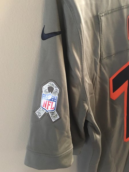 Nike NFL Salute to Service Black Jersey Chicago Bears #10 Trubisky