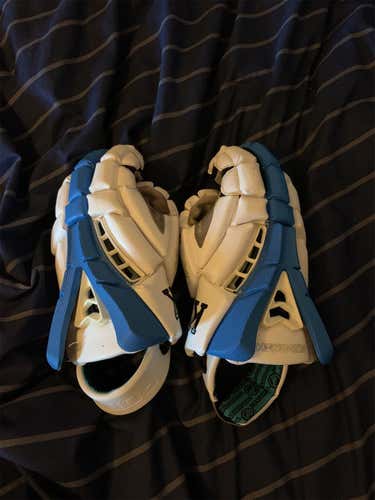 White  Maverik Rome 14" Lacrosse Gloves