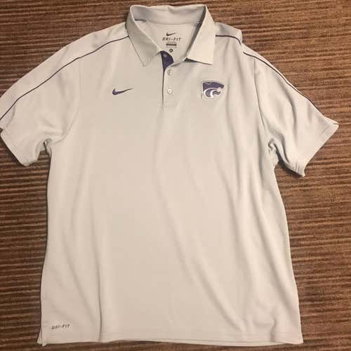 Gray Nike Kansas State Collared Shirt (XL)