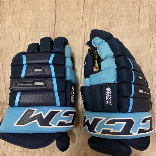 Blue Senior CCM 4R II 15" Pro Stock Gloves
