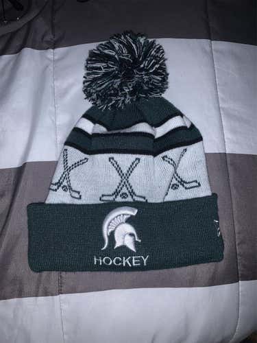Michigan State Hockey New Era Knit Hat