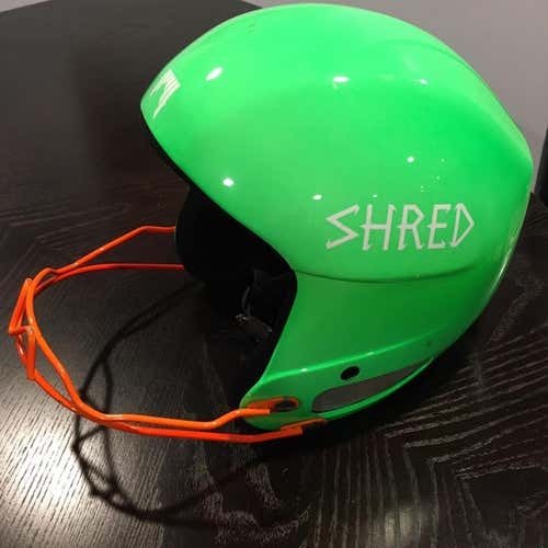 Green Unisex Medium Shred Brain bucket Helmet