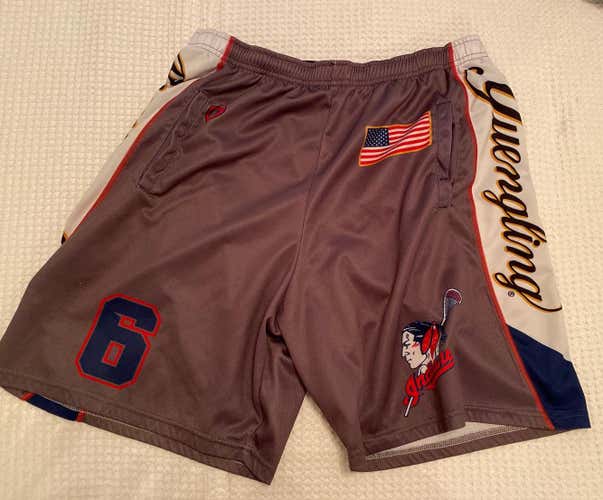 Custom Indian Lacrosse Shorts Size Large