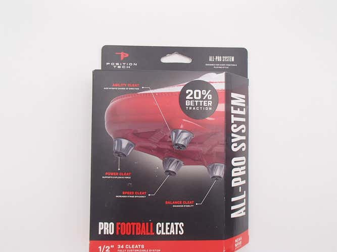 new Position Tech replacement cleats 1/2" studs