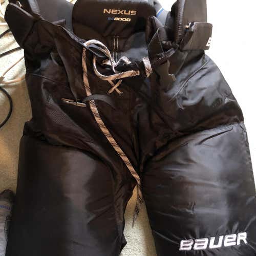 Black Senior XXXL Bauer Nexus 8000 Hockey Pants