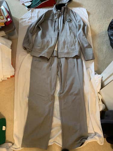 Gray Large CCM Jacket and pants