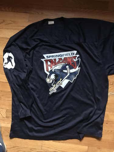 Throwback Custom Springfield Falcons CCM Practice Jersey Police Department Large