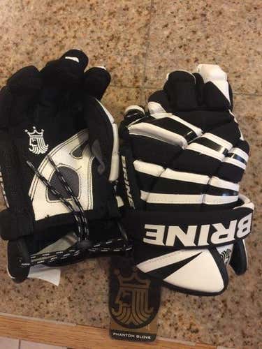 Black New Brine Triumph Lacrosse Gloves 13"