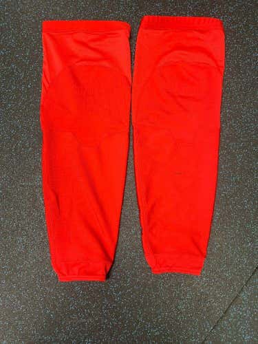 Reebok CCM Red Wings NHL Pro Stock Hockey Socks L practice anti cut Sr. 30” Red