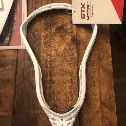 New Stx Defense Unstrung Hammer 500 Head Lax Lacrosse Enduraform Universal Defensive WHITE