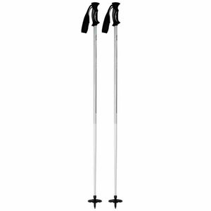 NEW $50 5TH Element White Stealth Ski Poles Downhill Skiing 115cm 120cm 125cm