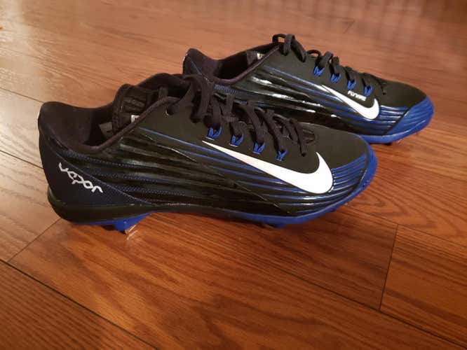 Black Blue New Adult Men's 11 (Women's 12) Metal Cleats Nike Vapor
