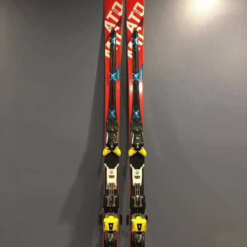 Mens 2016 Atomic Racing Race GS Skis 191cm With Bindings Max Din 12 Skis
