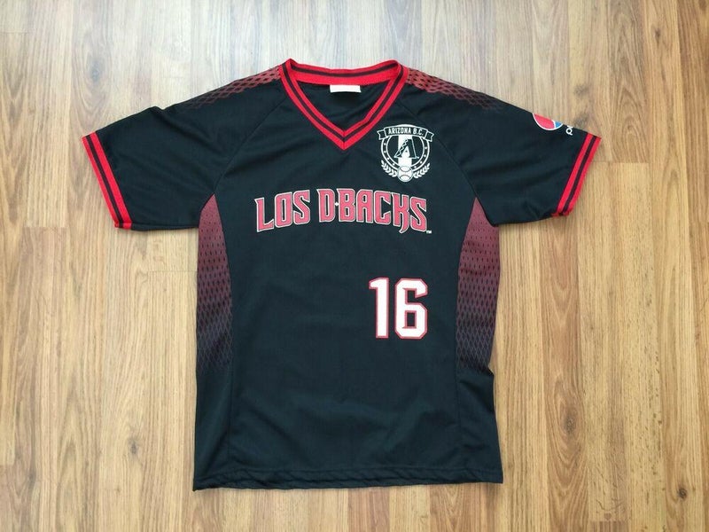 Arizona Diamondbacks Los Dbacks MLB Size Medium SGA Soccer Style Baseball  Jersey!