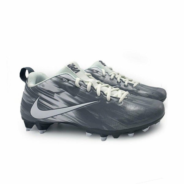 New Unisex Football Cleats Nike Vapor Varsity Low Men's woman's Grey White Sz 10 No Trades