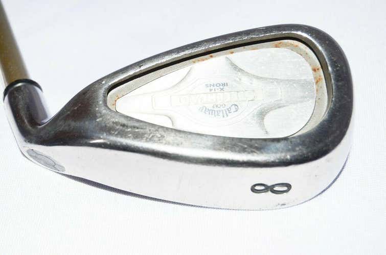 8 IRON CALLAWAY STEELHEAD X-14 RH 35.5" GRAPHITE STEEL LADIES NEW GRIP
