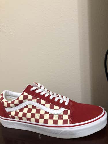 Red New Adult Men's 12 (Women's 13) Vans Shoes