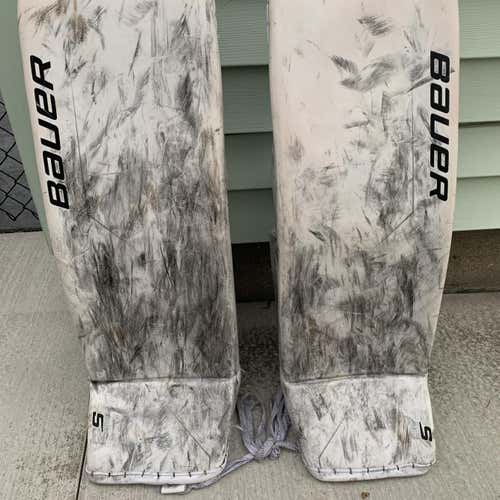 White Senior 36" Bauer Supreme 2S Pro  Goalie Leg Pads