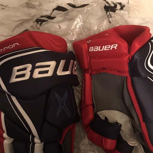 Blue Senior Bauer Vapor X800 Lite 14"  Gloves
