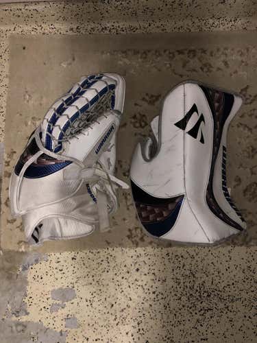 Warrior Swagger Senior Glove / Blocker combo
