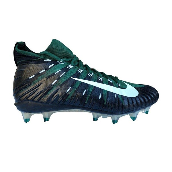 Nike Alpha Menace Elite sz 14 Black Green 877140 310 Football Cleat Vapor SAMPLE