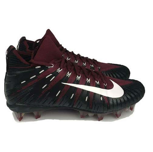 Nike Alpha Menace Elite sz13 Black Maroon 877140 601 Football Cleat Vapor SAMPLE