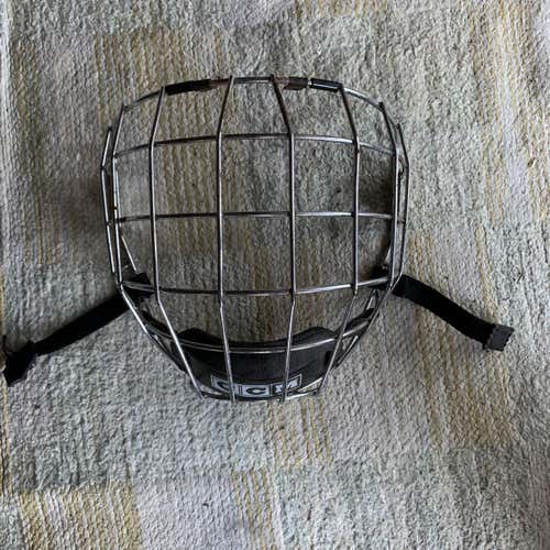 Silver  Large CCM Helmet