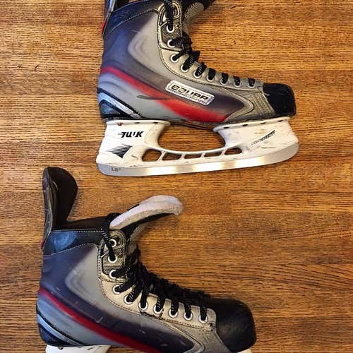 Senior Bauer Vapor X5.0 D&R (Regular)  Size 10.5 Hockey Skates