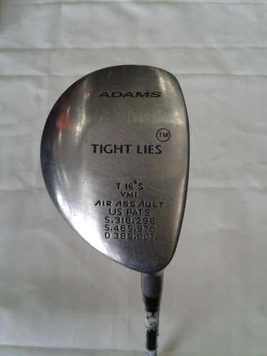 Used Adams Golf Tight Lies 3 Wood Steel Regular Golf Fairway Woods