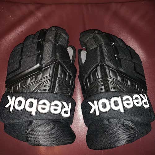 Black Senior Reebok 15" Pro Stock Gloves