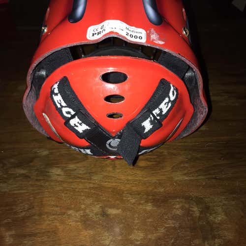 Red Senior Itech Goalie Mask