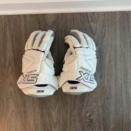 White STX Surgeon 500 Lacrosse Gloves 13"
