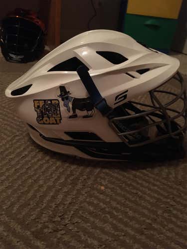 White Adult Player Cascade S Helmet