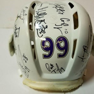 MANITOBA MOOSE 99'00 IHL Team Signed Autographed Hockey Helmet w COA