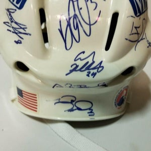 SPRINGFIELD FALCONS 04'05 AHL Team Signed Autographed Hockey Helmet w COA