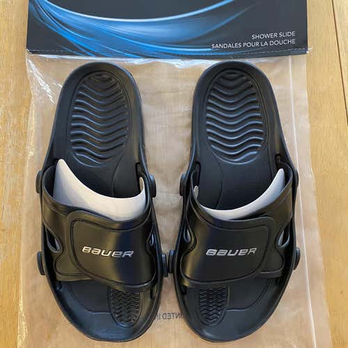 (NEW) BAUER SHOWER SLIDES SIZE 8/9