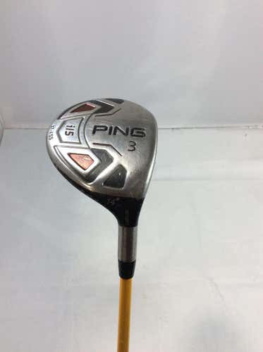 Used Ping I15 3 Wood Graphite Stiff Golf Fairway Woods