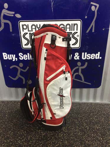 Used Powerbilt Red Junior Golf Bag Golf Junior Teen Bags