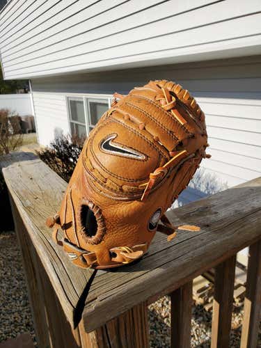 Orange High School/College Nike Catcher's Right Handed Diamond Ready Baseball Glove 31.5"