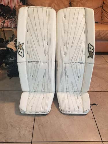 White Senior 36" Brian's Subzero 6.0 Goalie Leg Pads