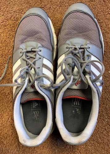 Gray Men's 13 (Women's 14) Adidas Golf Shoes