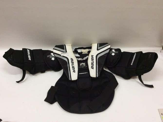 Used Bauer Prodigy Goalie Chest YXL Hockey Shoulder Pads