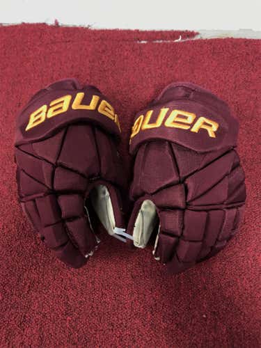 Johnshaw12 Minnesota Bauer 1x Pro Life Gloves Size 14 Item#JS12