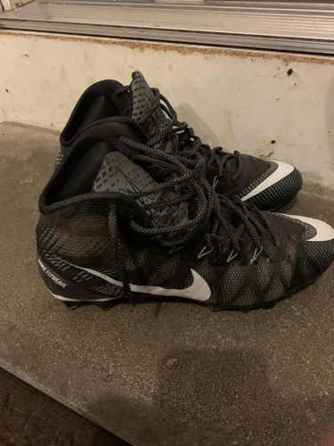 Black Adult Men's 8.5 (Women's 9.5) Molded Cleats Nike High Top