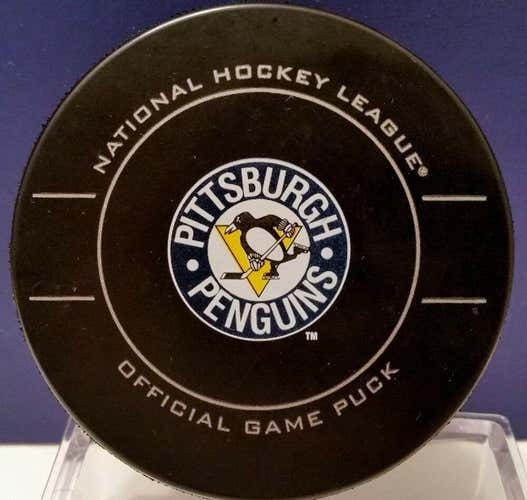 2009-11 PITTSBURGH PENGUINS Alternate 3rd Jersey Official NHL GAME Puck Hockey
