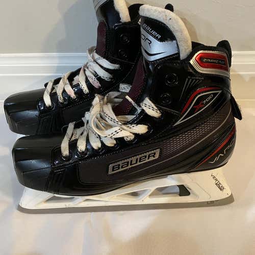 Senior Bauer Vapor X700 D&R (Regular)  Size 8.5 Hockey Goalie Skates