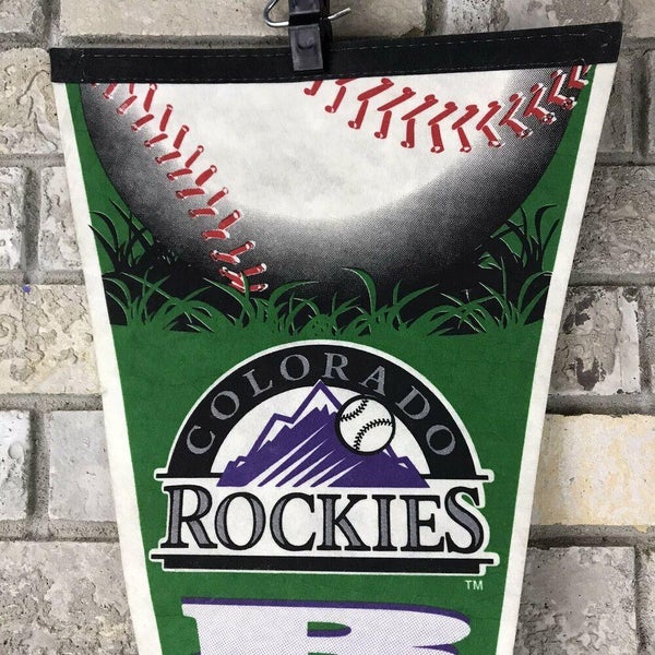 Vintage 90s MLB Trench Colorado Rockies baseball