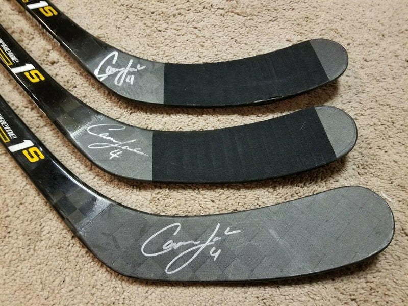 3 Pack FOWLER BAUER SUPREME 1S Left LH 95 flex Pro Stock Game Used Hockey Sticks