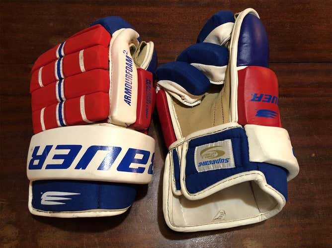 Red Senior Bauer Supreme 1S 14" Pro Stock Gloves