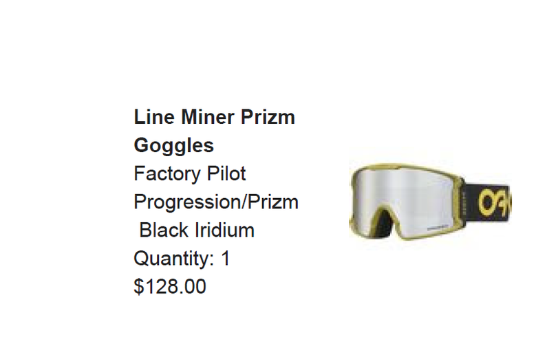 Oakley Line Miner Progression Black Iridium Prizm Lense